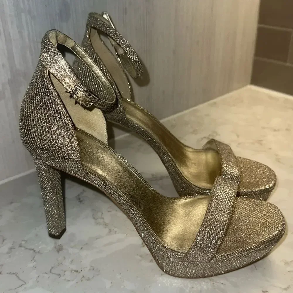 Michael Kors Sparkly Gold Women’s Heels